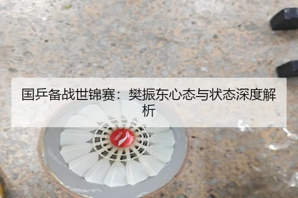 国乒备战世锦赛：樊振东心态与状态深度解析